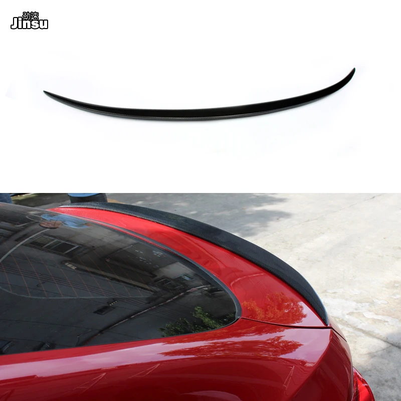 

M style high quality carbon fiber rear trunk spoiler lip for bmw X4 xDrive 20i28i 35i M40i 2014 - 2018 F26 Car styling back wing