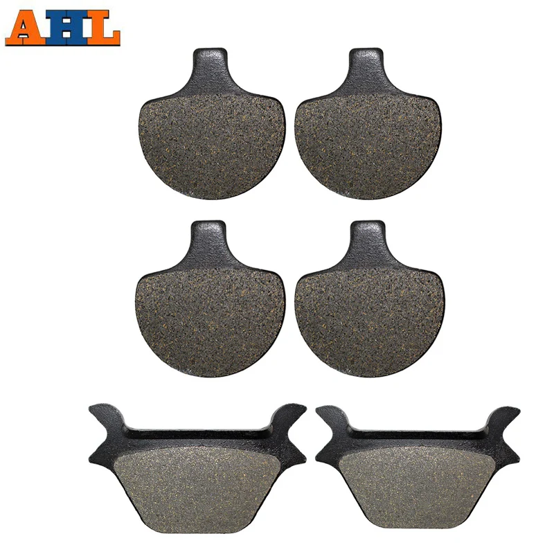 AHL Motorcycle Front and Rear Brake Pads For Harley Dyna Series FXD FXDL FXDWG FXR FXRS FXRT FXRD FXLR 1988-1999