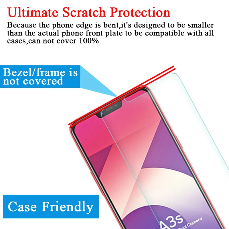 2pcs/lot Tempered Glass for Realme X XT U1 Q Protective Glas Screen Protector for Realme X2 Pro C1 C2 2019