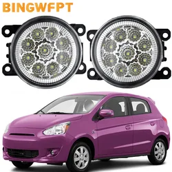 Car-Styling For Mitsubishi Mirage / Space Star Hatchback (A0_A) 2012~2016 Led Fog Lights Lamp H11 DRL Replacement Fog Head Lamps