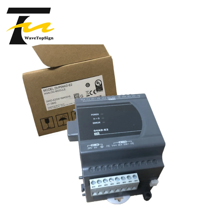 Wavetopsign Delta ES2 Seriële Plc Module Analoge Plc DVP04AD/02DA/04DA/DVP06XA/Dvp/04PT/04TC/10RC/-E2
