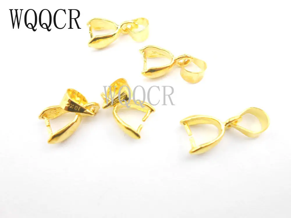 50PCS Free Shipping DIY gold jewelry accessories necklace earrings connecting folder pendant accessories