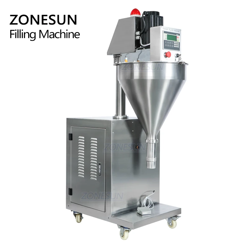 Zonesun ZS-FM2000 auger enchimento talco frasco de vidro vertical spice plástico china garrafa saquinho em pó enchimento máquinas grão