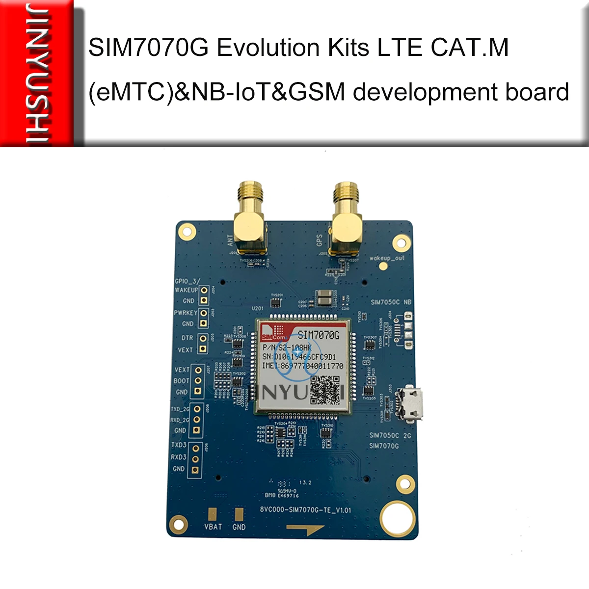 Imagem -04 - Simcom Sim7070g Sim7070 Multi-banda Cat-m e Nb-iot Evolution Kit te Kit ca T.m Emtc & Nb-iot & Gsm Placa de Desenvolvimento Evb