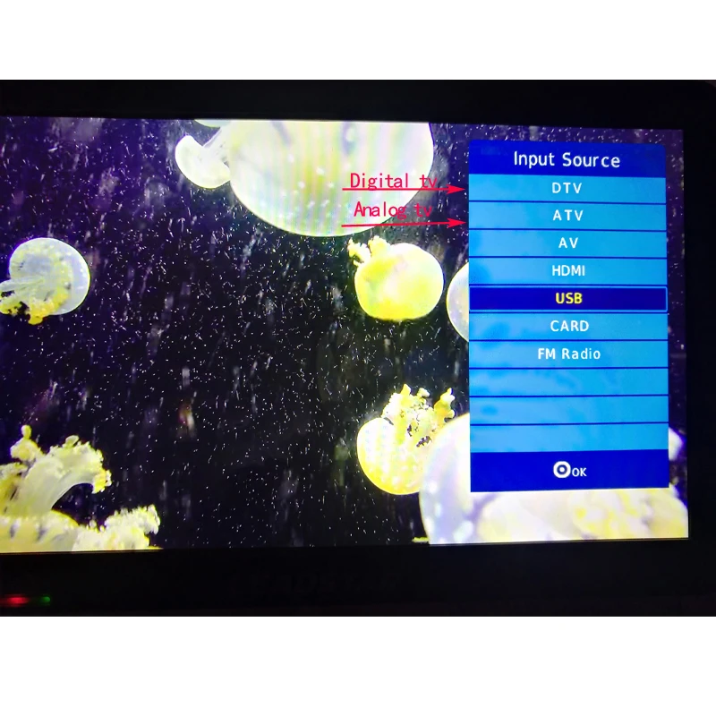 Leadstar перезаряжаемый HD 10,8 дюймовый мини ТВ монитор DVBT2 ISDBT ATSC портативный H265/Hevc Dolby Ac3 плеер для дома, автомобиля, улицы