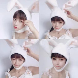 Cute Rabbit Hat Girls Headband Rabbit Ears Hoop Cosplay Suit White Bunny Ears Kids Plush Toy Women Headwear Accessories