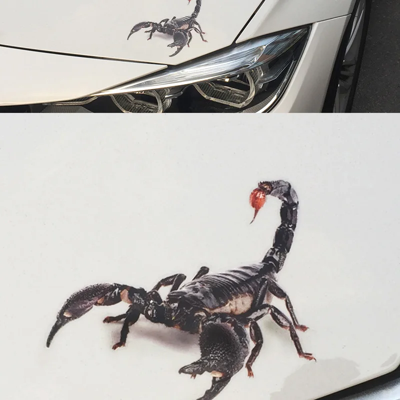 3D car sticker spider gecko scorpion for Cadillac XTS SRX ATS CTS/Renault Koleos Fluenec Latitude