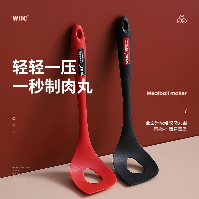 Squeezing meatball maker kitchen gadgets household spoon digging fishball meatball artifact