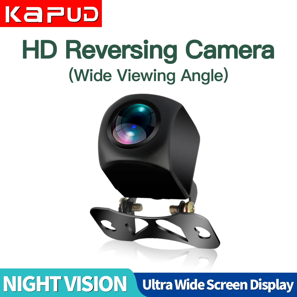 Kapud Car Rear View Camera AHD720 Night Vision Reversing Automatic Monitor Waterproof 170 Universal Wide Angle HD Color Image