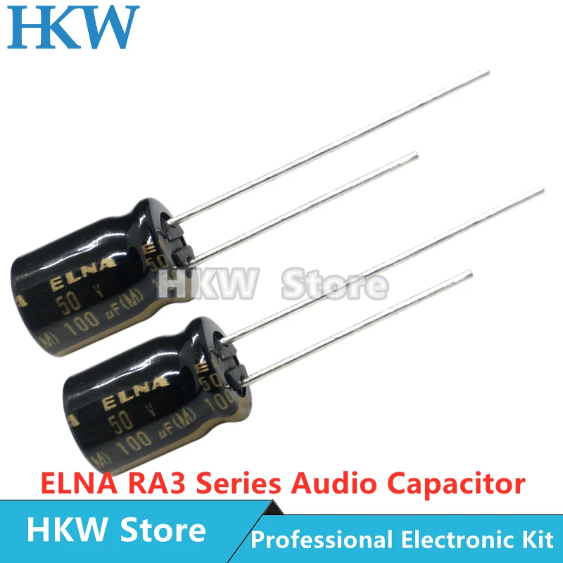 ELNA RA3 Series HiFi Audio Capacitor 16V 25V 50V 63V 10uF 22uF 47uF 100uF 220uF 470uF 1000uF 2200uF 3300uF 10000uF Original 20%