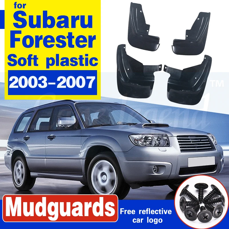 For Subaru Forester SG 2003~2007 Car Mudflap 4x Mudguards Fender Styling Accessories Upgrade Mud Guard Flap Splash Protection