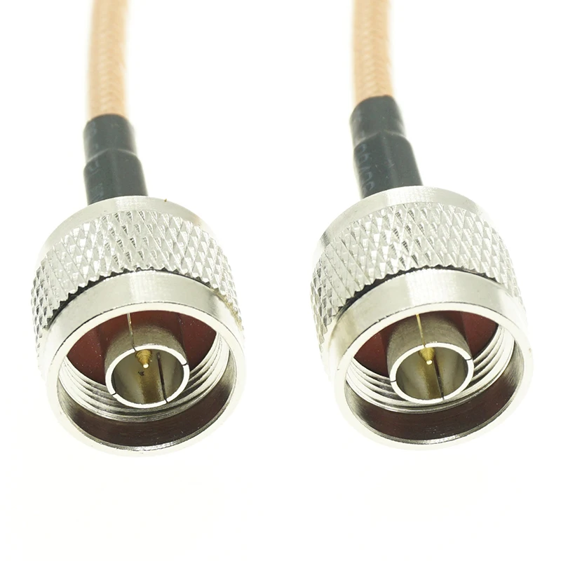 N-Type male plug to N male Jumper Pigtail RG142 RG-142 M17/60 Coaxial RF Cable