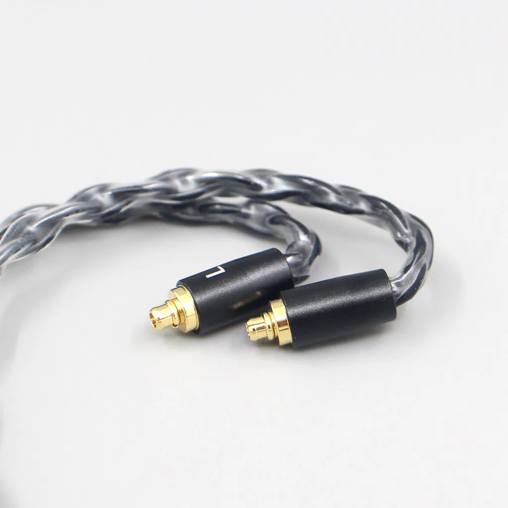 LN007690-Cable de auriculares XLR de 8 núcleos, chapado en plata, negro, para Sennheiser ie200, IE300, ie600, IE900, 3,5mm, 2,5mm, 4,4mm