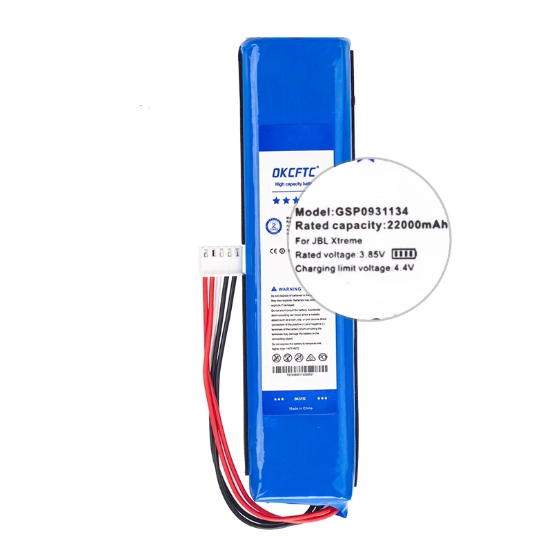 OKCFTC 22000mAh GSP0931134 Battery for JBL XTREME Xtreme 1 Xtreme1 Speaker Batteries