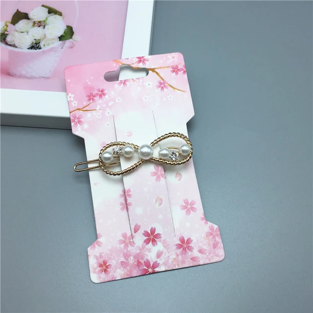 30-50pcs Multi-style Paper Card Hair Accessories Dispaly Card DIY Handmade Hair Clip Hairband Jewelry Packaging Price Tag Card