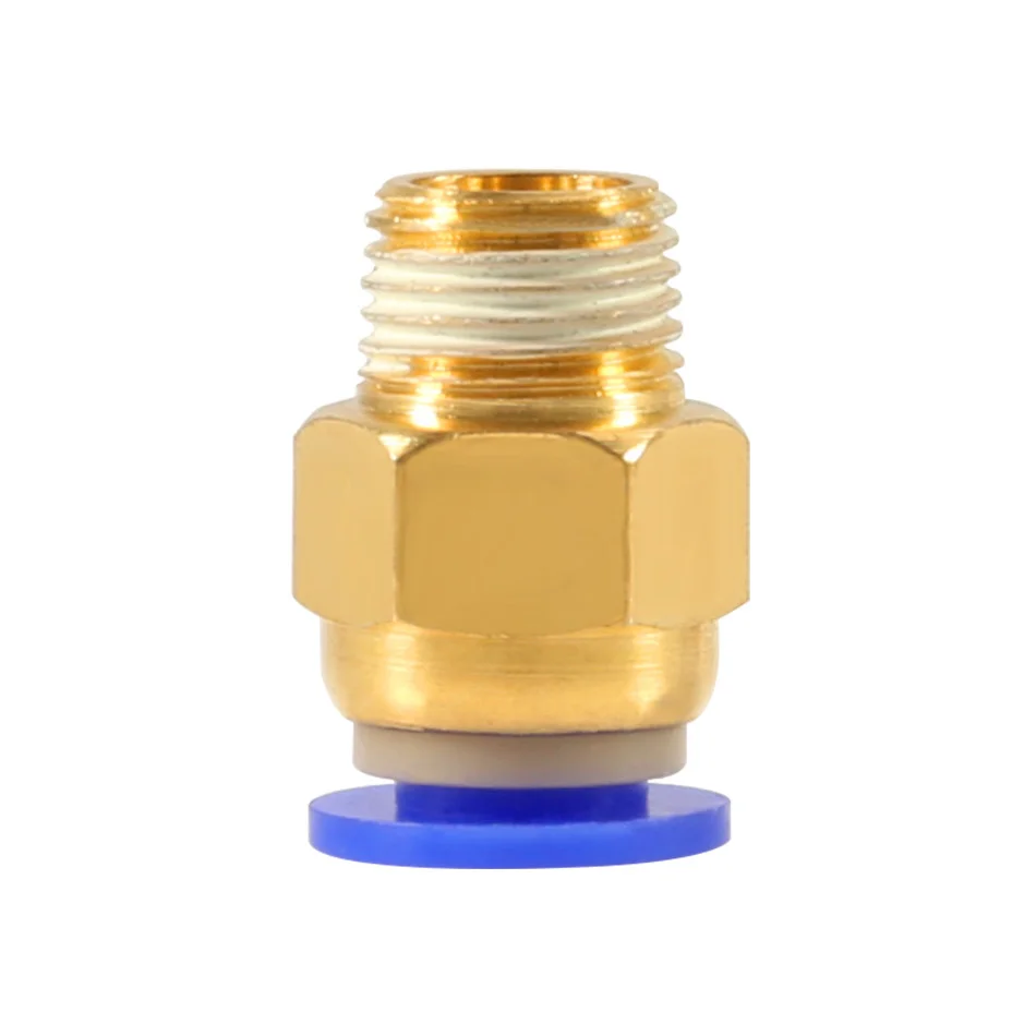 Conectores neumáticos para impresoras 3D, accesorios de extrusora de cabeza en J, acoplador rápido de tubo de PTFE, bowden PC4-01, 1,75mm, PC6-01, 3,0mm, 2 piezas