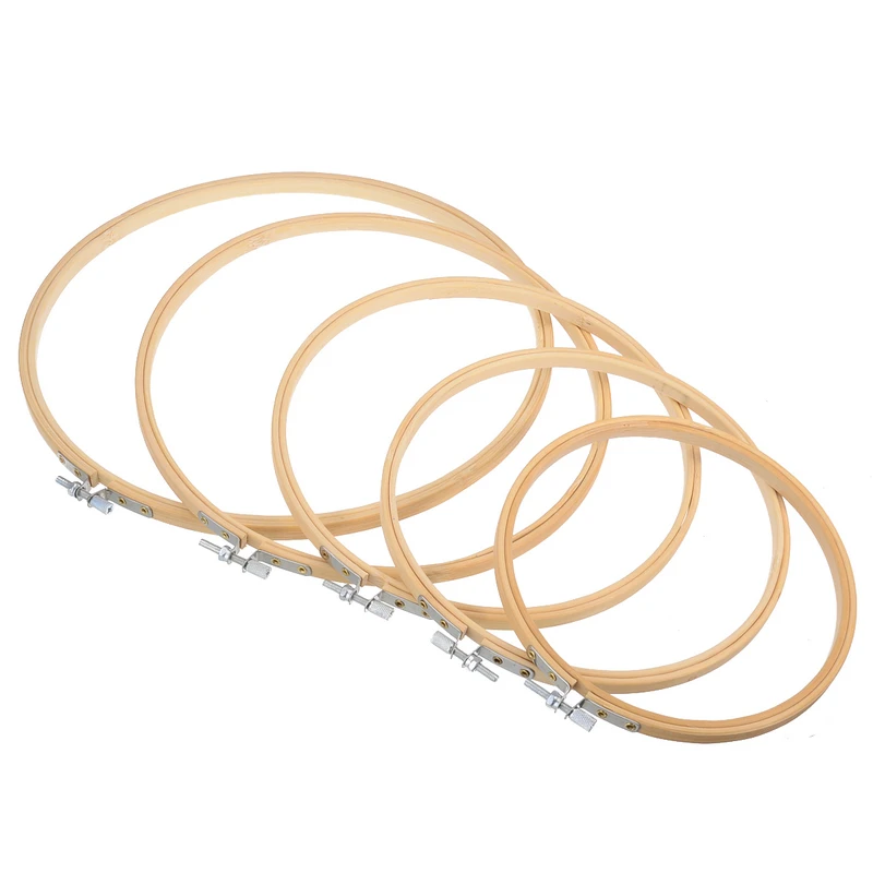 10/20 PCS 5 Inch DIY Bamboo Embroidery Hoops Round Wooden Circle Cross Stitch DIY Household Sewing Tools