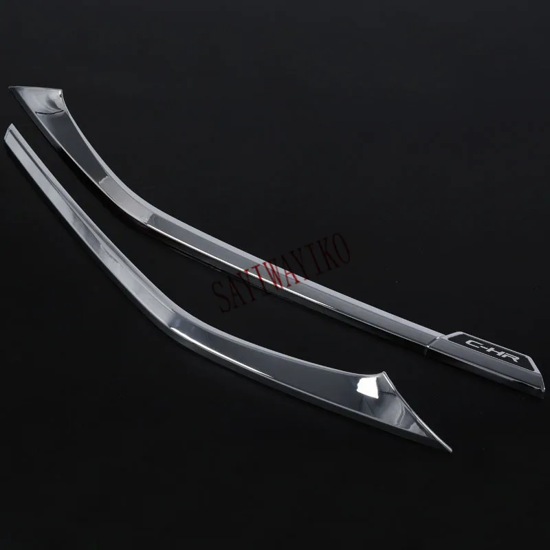 

Fit for Toyota C-HR CHR 2016 2017 2018 Front bumper Cover Trim Decoration ABS Chrome Car Accessories Auto Styling