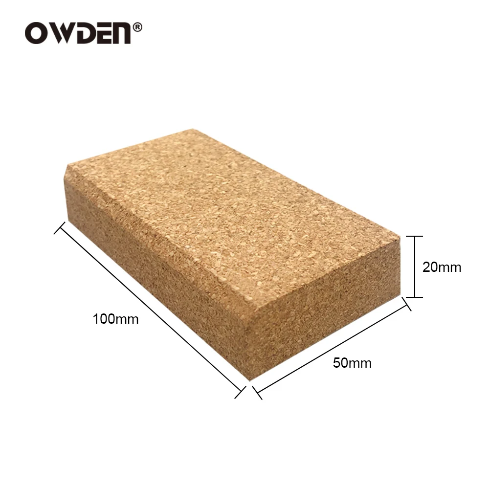 OWDEN Leathercraft Handarbeit Werkzeuge DIY Kork Unterlage Matte Kork Block Grobkörnigen Eiche Bord Hilfs Diamant Kegel Perforation