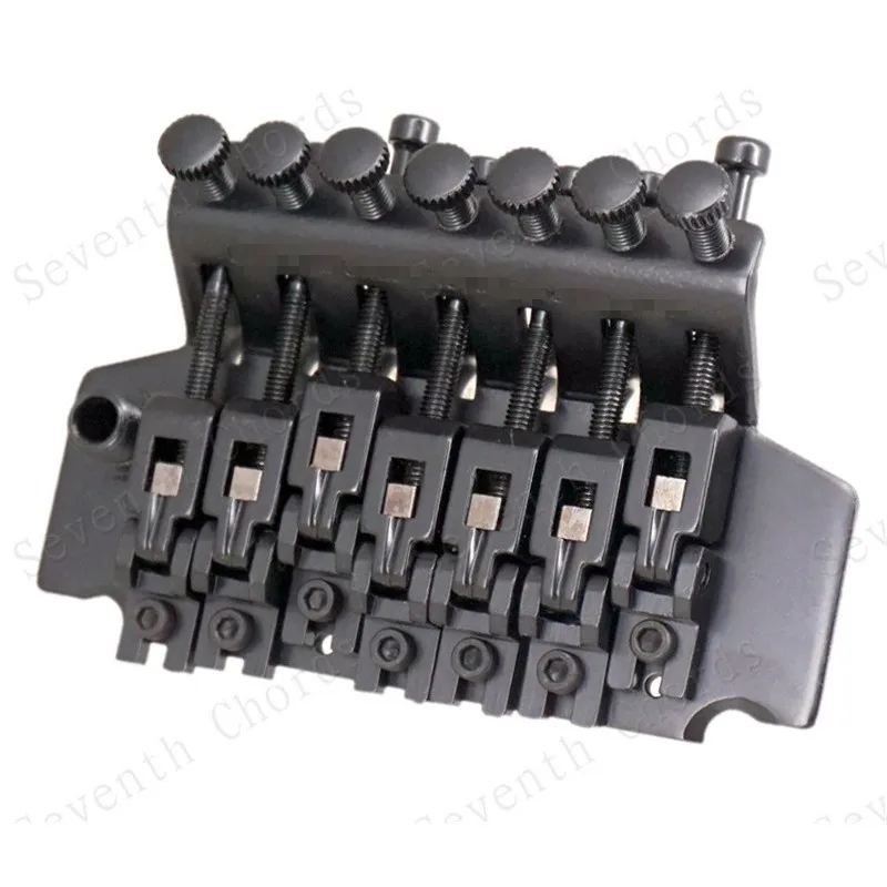 1 Set Black 7 Strings Tremolo Electric Guitar Bridge Double Locking Systyem Accessories Parts Musical Instrument
