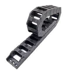 YCHEN 1 Meter 25 Series Drag Chain Wire Carrier Cable Towline Bridge Type 25X25 25X38 25X50 25X57 25X77 Transmission Parts