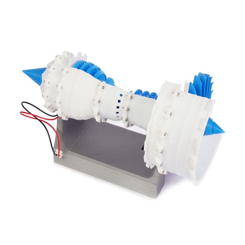 ของเล่นวิทยาศาสตร์Turbofanรุ่นเครื่องยนต์เครื่องบินเครื่องบินรุ่นเครื่องยนต์ไฟฟ้า3Dการพิมพ์เครื่องบินโดยสารการบินเครื่องยนต์