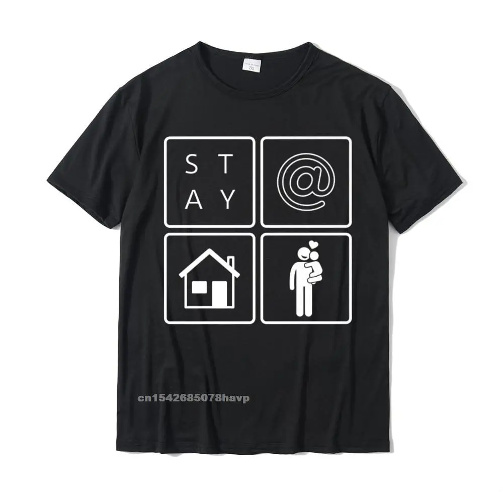 Mens Stay At Home Dad T-Shirt For - S@H Squares Style SAHD Premium T-Shirt Plain Design T Shirts Cotton Mens Tops Tees Custom