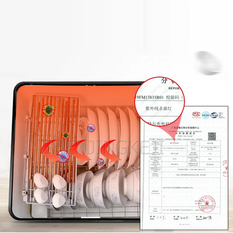 Lavaplatos doméstico totalmente automático para desinfectar en seco, 3 en 1, apertura superior, lavadora inteligente pequeña, instalación gratuita