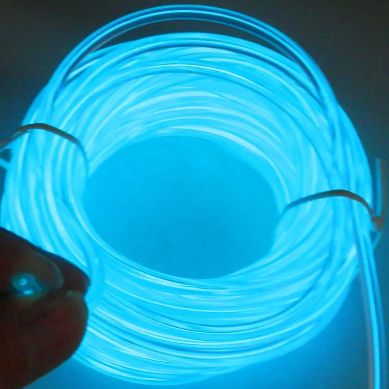 High brightness-Neon el wire light -4.0mm Blue 50M for  Christmas decoration and Halloween gift