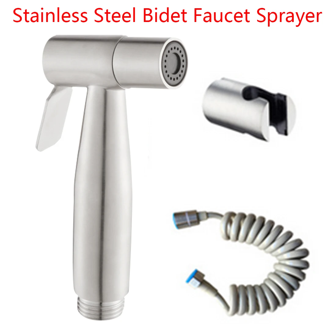 Frap สแตนเลสสตีลมือถือ Bidet สเปรย์ห้องน้ำ Shattaf Douche Bidet ก๊อกน้ำแปรง
