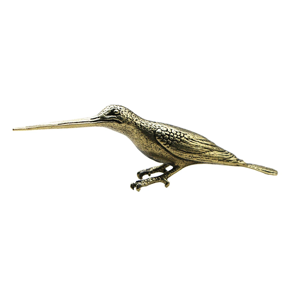 1Pcs Table Ornament Simulation Bird Decoration Brass Sculpture Model Hummingbird Models for Decoration Home