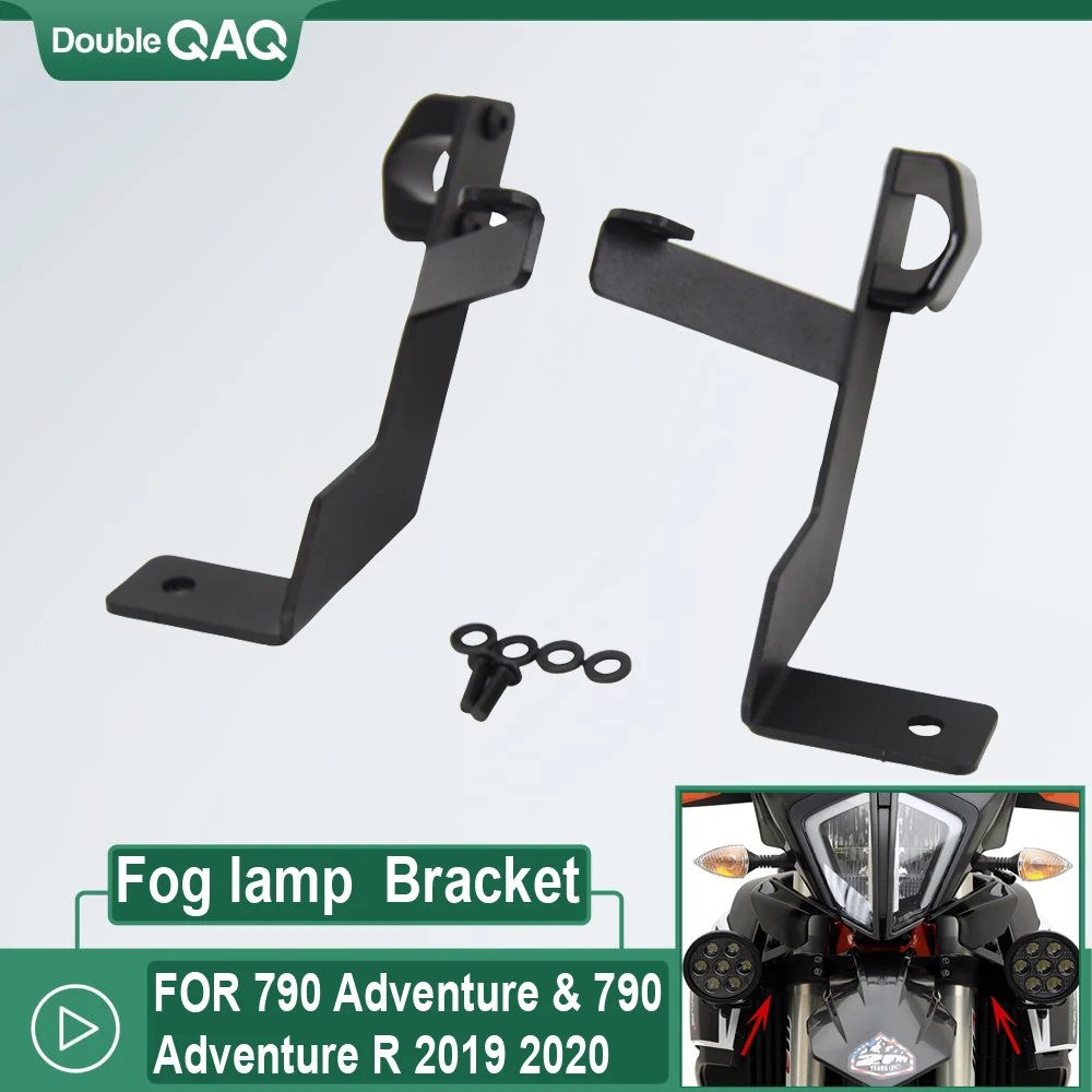 

NEW Motorcycle Fog lamp Spotlight Bracket Holder Spot Light Mount FOR 790 Adventure & 790 Adventure R 2019 2020