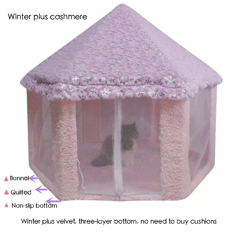 Removable Washable Dog Bed Cat's House Comfy Pet Bed Dog Cage Delivery Room Dog Cat's Home Dog Mat Cat Tent Kennel Pet Supplies