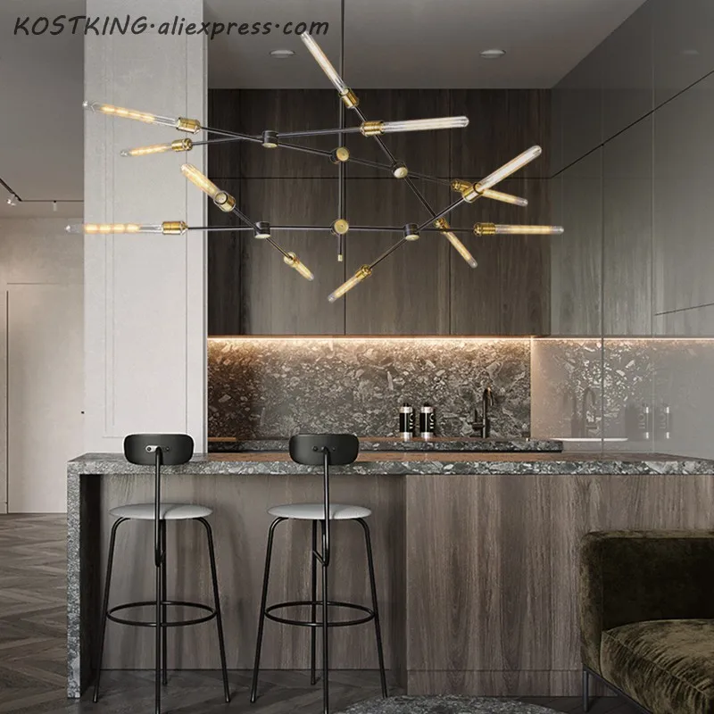 

Ретро железная художественная люстра освещение в скандинавском стиле простые люстры В индустриальном стиле декоративные лампы для ресторана гостиной современные люстры