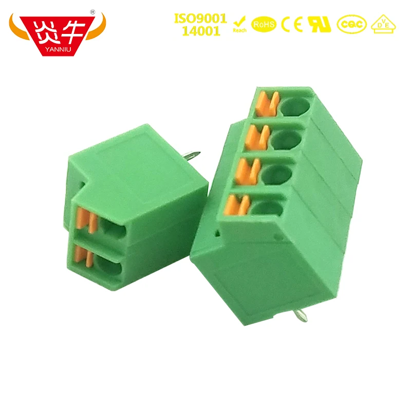 50Pcs KF250NH 5.0mm 2P ~ 12P PCB SPRING TERMINAL BLOCKS DG246 2PIN ~ 12PIN SPTA 1/ 2-5,0 - 1752214 PHOENIX CONTACT DEGSON KEFA