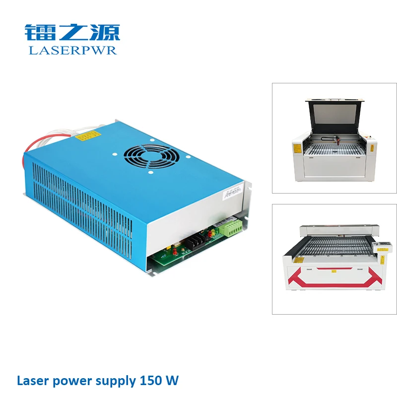 LASERPWR 100W 130W 150W CO2 Laser Cutting Machine Power Supplier DY20 Source for Reci Glass Tubes on CNC Laser Engraver/Cutter