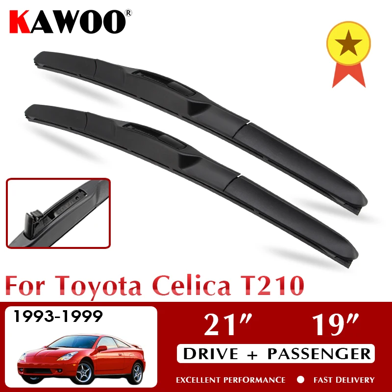 

KAWOO Wiper Car Wiper Blades 21"+19" For Toyota Celica T210 1993-1999 Windshield Windscreen Front Window Accessories LHD RHD