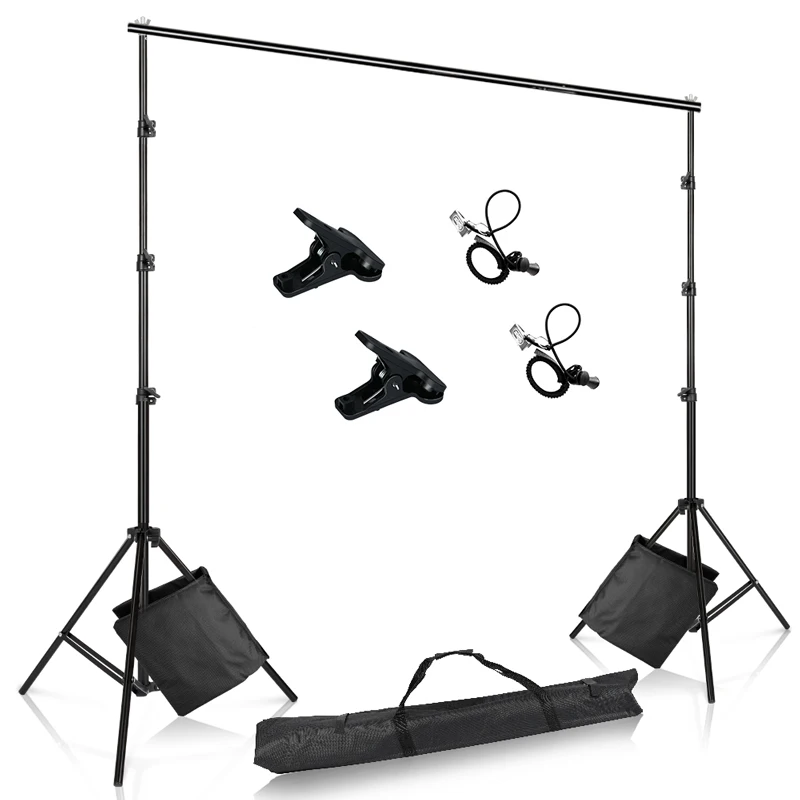 SH Photo Background Backdrop Support System Kit for Photo Studio Background Stand Photography backdrops