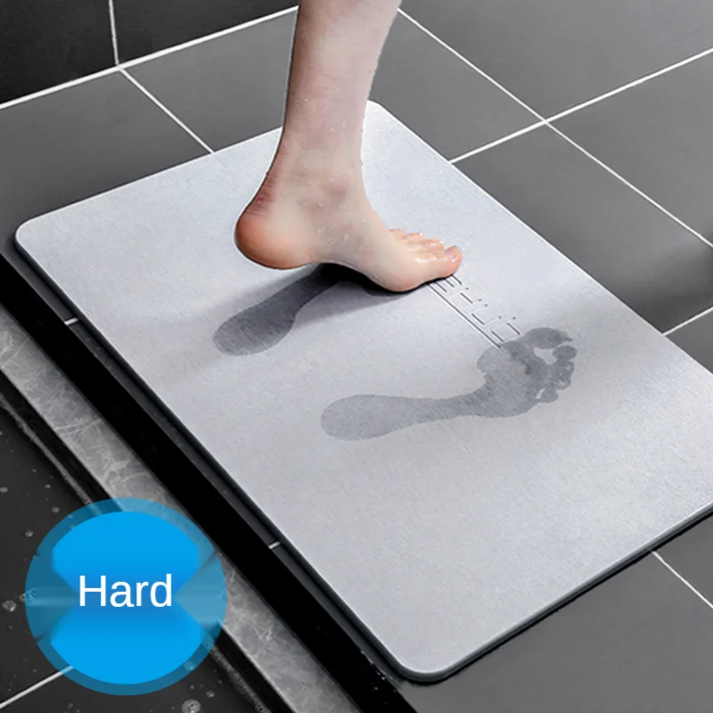 GY Diatom Mud Absorbent Pad Toilet Floor Mat Quick-Drying Foot Mat Seaweed Mud Toilet Doorway Mat Bathroom Non-Slip Mat