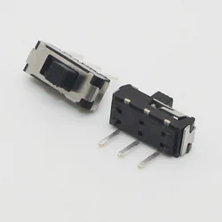 10pcs single row 3 foot 2 gear toggle switch environmental protection handle 2*2 plug-in slide switch micro switch vertical