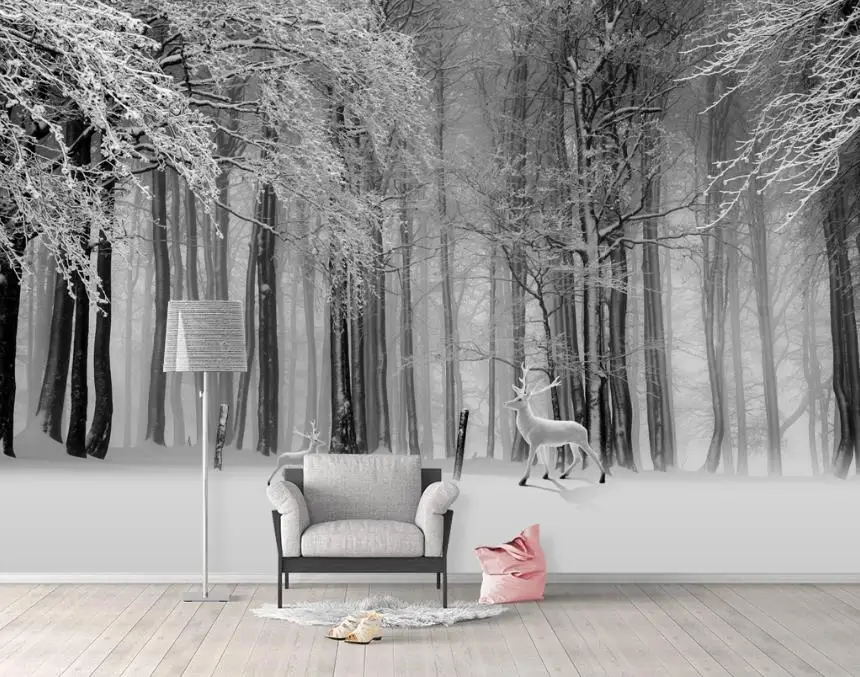 

Custom Photo Wall paper 3D forest 3D Background Wall Wallpaper Mural Home Decor Wall Painting Wallpaper For Walls