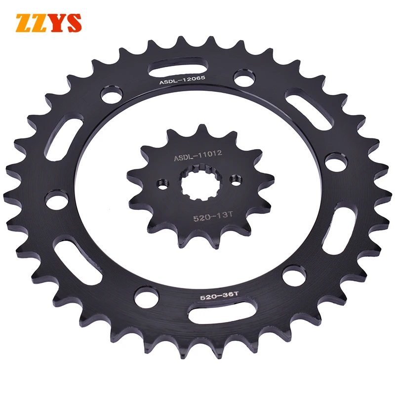 520 13T 36T 520-13T Front Rear Sprocket Gear Staring Wheel For HONDA CB300 CB300F 15-18 CBR300 CBR300R CBR300RA 14-20 CB CBR 300