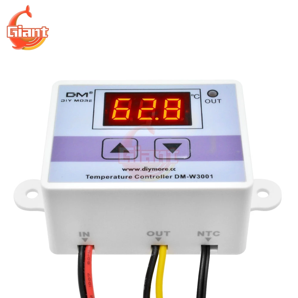 Temperature Controller  DC 24V 110V-220V 12V Digital LED Temperature Controller Thermometer Thermo Controller Switch Probe