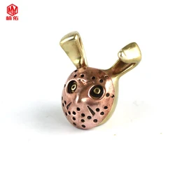 1PC EDC Paracord Beads Rabbit Brass Red White Copper Lanyard Pendants Knife Beads Umbrella Rope Cord Necklace Bracelet Beads