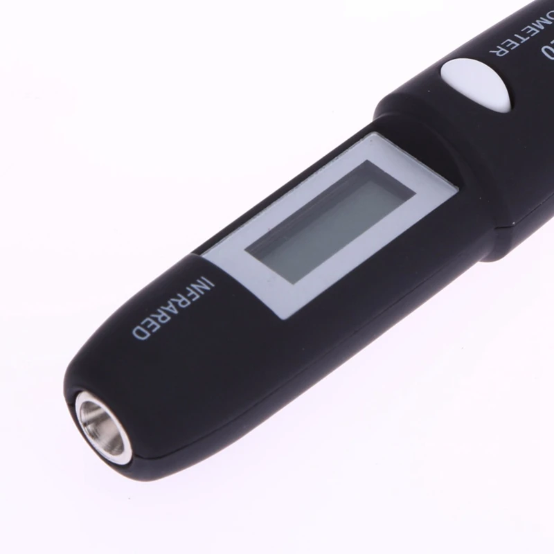 Non-Contact Mini Infrared Thermometer IR Temperature Measuring Digital LCD Display Infrared Thermometer Pen DT8220 Black