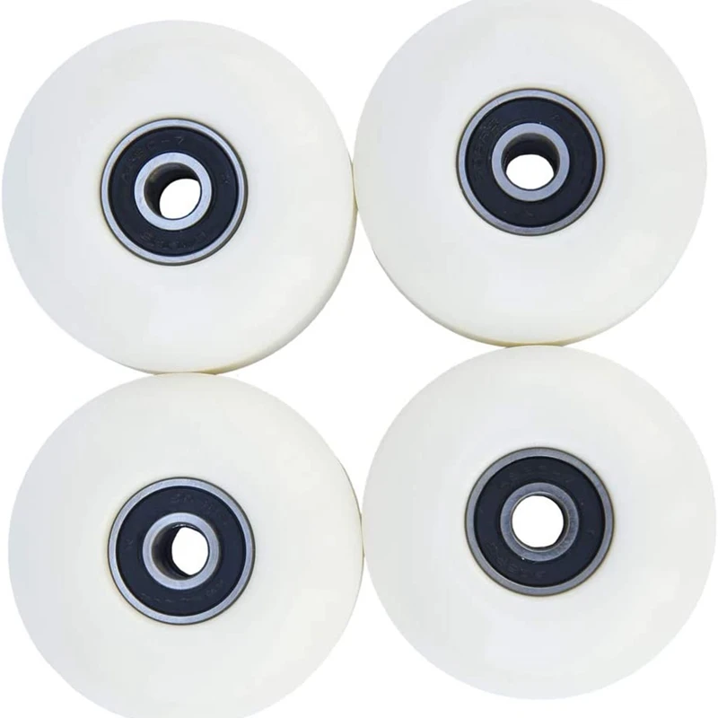 Skateboard Wheels with Bearings 52X30mm Street PU Wheels Skateboard Parts Cruiser Longboard Wheels (Set of 4)