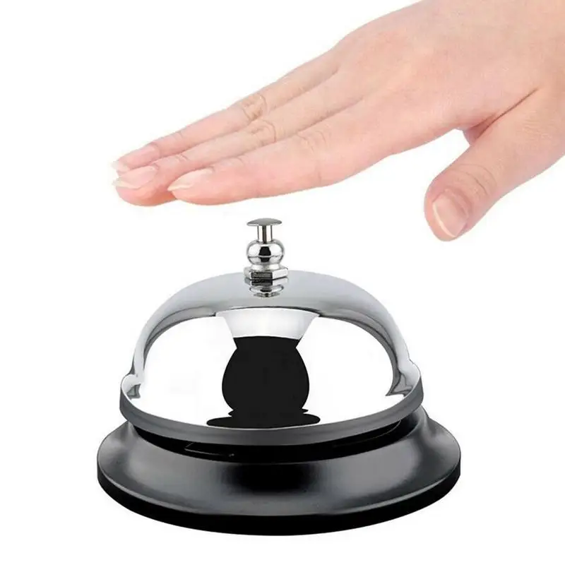 1Pcs Desk Kitchen Hotel Counter Reception Christmas Craft Bell Restaurant Bar Ringer Call Bell Service Ring Restaurant Call Bell