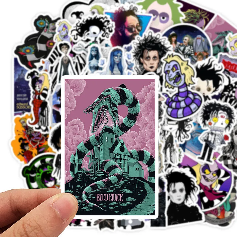 10/30/50PCS Pack Movies Tim Burton Edward Scissorhands Stickers Laptop Waterproof Skateboard Phone Car Guitar Kids Toy Sticker