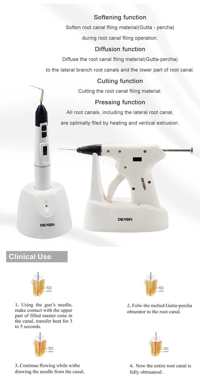 NEW Dental Endo Obturation System Gun Heated Pen Percha Gutta Tips Wireless 3D Filling Heating Tip SY-FILL