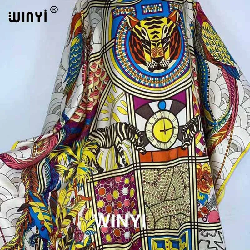 African MIddle EastWomens Boho Maxi printy Dress Summer Long Sleeve 2021 Women Elegant Holiday sexy Beach Sundress Party Dress